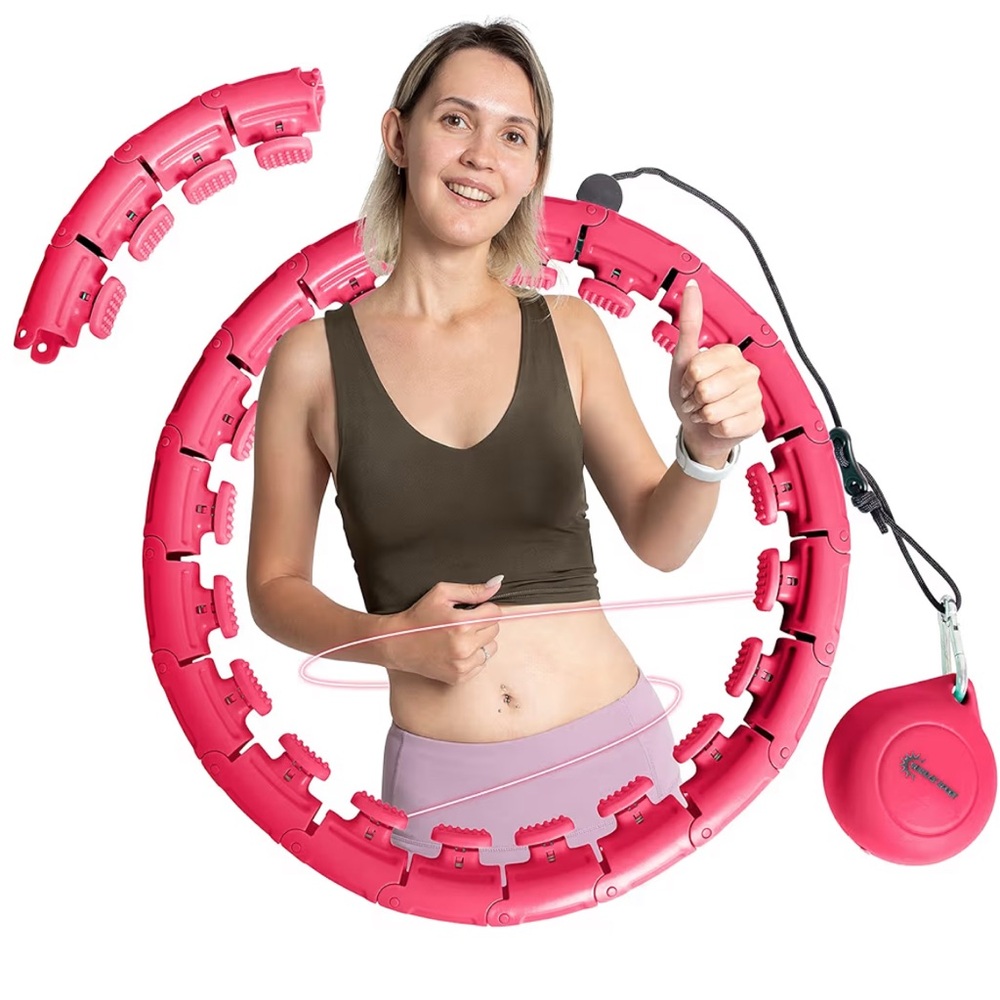 Smart Weighted Hula Hoop - Pink